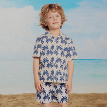 Load image into Gallery viewer, Palm Printed Camp Shirt