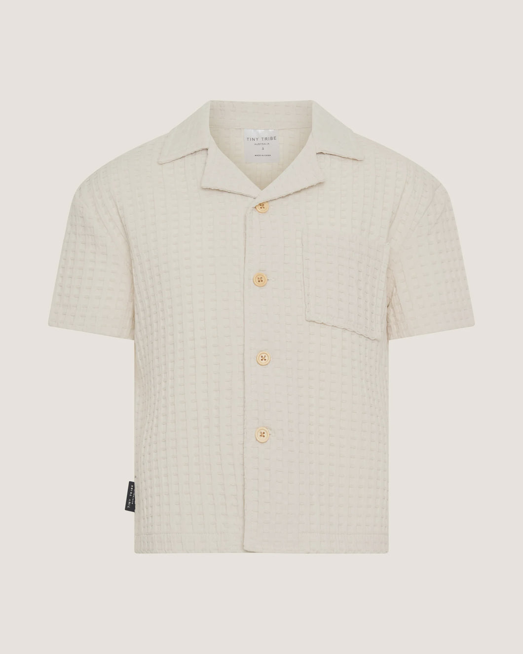 Waffle Shirt- Grey