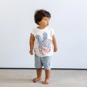 Rad, White & Blue Muscle Tee