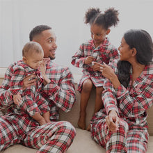Load image into Gallery viewer, Plaid Flannel Collared Nightgown Y