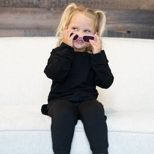 French Terry Jogger Set- Blazing Black