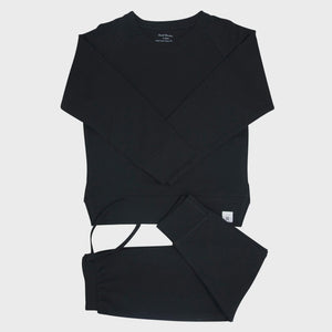 French Terry Jogger Set- Blazing Black