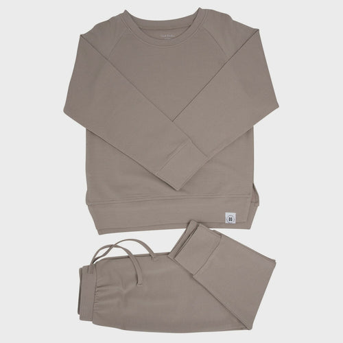 French Terry Jogger Set- Just Taupe
