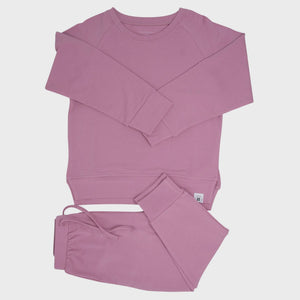 French Terry Jogger Set- Lotus Pink