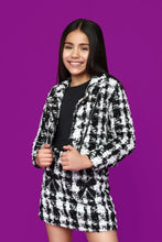 Load image into Gallery viewer, Bow Patch Tweed Skirt