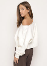 Load image into Gallery viewer, Fleece Raw Boatneck Pullover