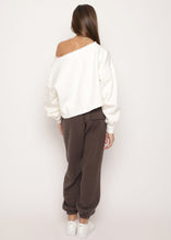 Load image into Gallery viewer, Fleece Raw Boatneck Pullover