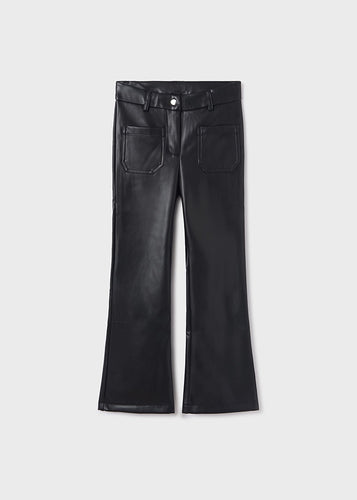 Pkt Flare Leatherette Pant