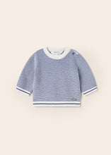 Load image into Gallery viewer, Crewneck Knit Sweater- Imperial Blue