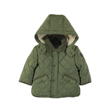 Load image into Gallery viewer, Hunter Green Quilted Coat 2416