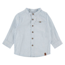 Load image into Gallery viewer, Mao Collar Chambray Shirt