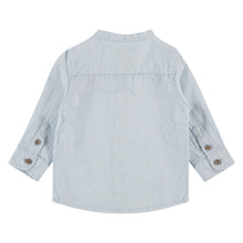 Load image into Gallery viewer, Mao Collar Chambray Shirt