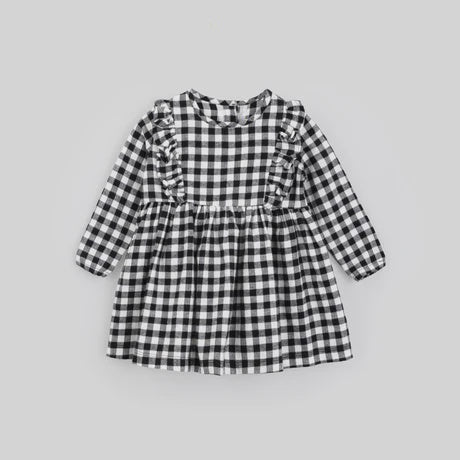 Checkered Flannel L/S Dress
