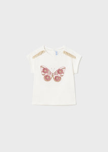 Embroidered Butterfly S/S Tee