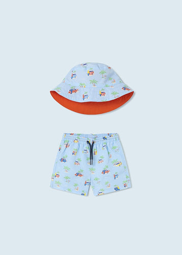 Punch Buggy Swim Short & Hat Set