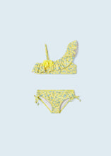 Load image into Gallery viewer, Asymmetric Ruffle Flower Bikini