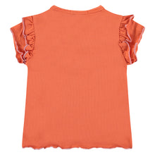 Load image into Gallery viewer, Contrast Ruffle S/S Tee