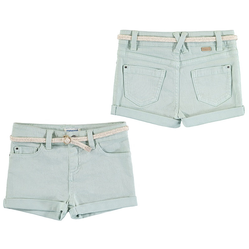 Belted Twill Short