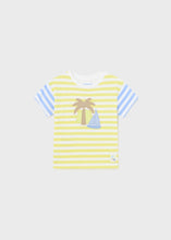Load image into Gallery viewer, Coastal Embroidered Striped Tee