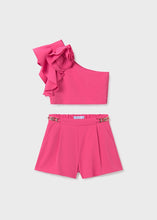 Load image into Gallery viewer, Rosette Fluid Crepe Shorts Set
