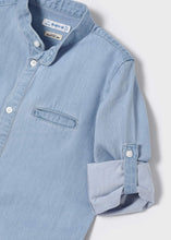Load image into Gallery viewer, L/S Mao Collar Denim Shirt Mid