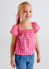 Load image into Gallery viewer, Magenta Gingham Blouse