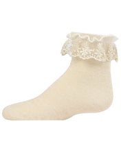 Load image into Gallery viewer, Lurex Lace Crew Sock