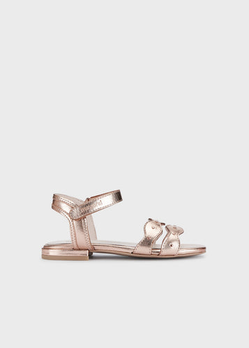 Scallop Leather Sandal