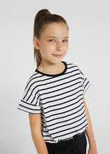 Load image into Gallery viewer, Drawstring Stripes S/S Tee