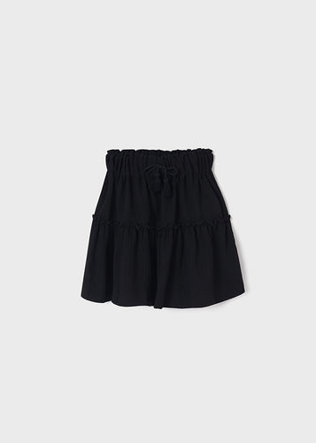 Tassel Crepe Skirt