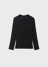 Load image into Gallery viewer, Ribbed Mockneck Sweater- Black