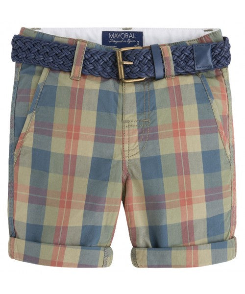 Plaid Shorts w/ Belt