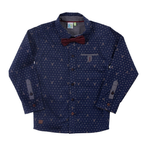 BB FRENCHIE MICRO PRINT SHIRT