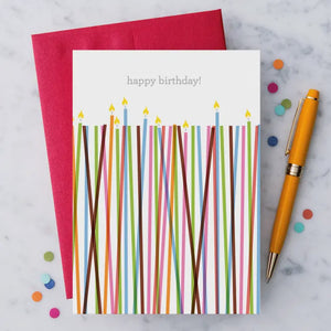 "Happy Birthday" Candles Card