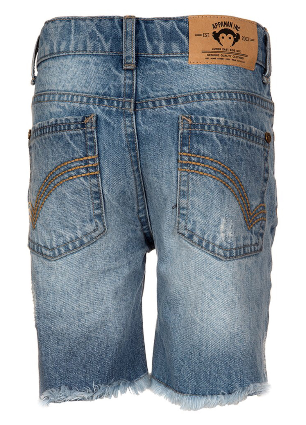 Frayed-Hem Denim Shorties