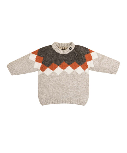 Crewneck Argyle Sweater