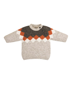 Crewneck Argyle Sweater