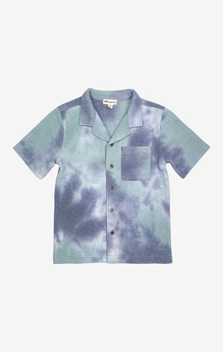 Resort Shirt- Seafoam Tie Dye