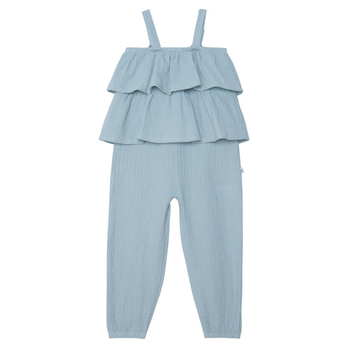 Crinkle Voile Frill Jumpsuit