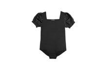 Load image into Gallery viewer, Square Neck S/S Pleather Bodysuit