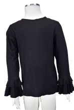 Load image into Gallery viewer, Ribbed Ruffle L/S Top