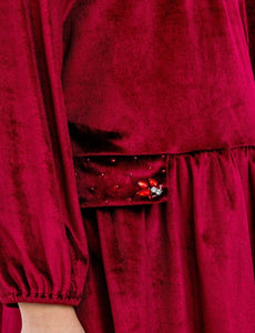 Emma Velvet Pocket Dress