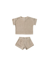 Load image into Gallery viewer, Terry Tee &amp; Shorts Set- Oat
