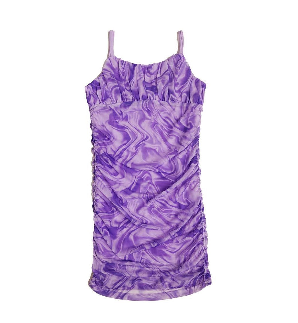 Groovy Swirl Mesh Dress – Chic Chateau LLC
