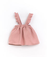 Load image into Gallery viewer, Linen Pinafore Dress Set