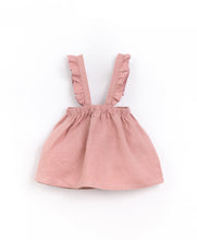 Load image into Gallery viewer, Linen Pinafore Dress Set