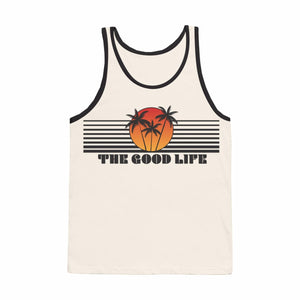 The Good Life Tank- Natural/Blk