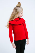 Load image into Gallery viewer, L/S Ruffle Collar Sweater