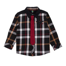 Load image into Gallery viewer, Plaid Shirt w/ Tie