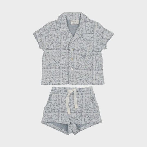Textured Shirt & Short Cabana Set